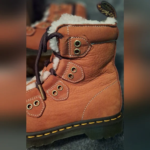 Dr Martens Butter Soft Fur Boots 1460 - Picture 8 of 13